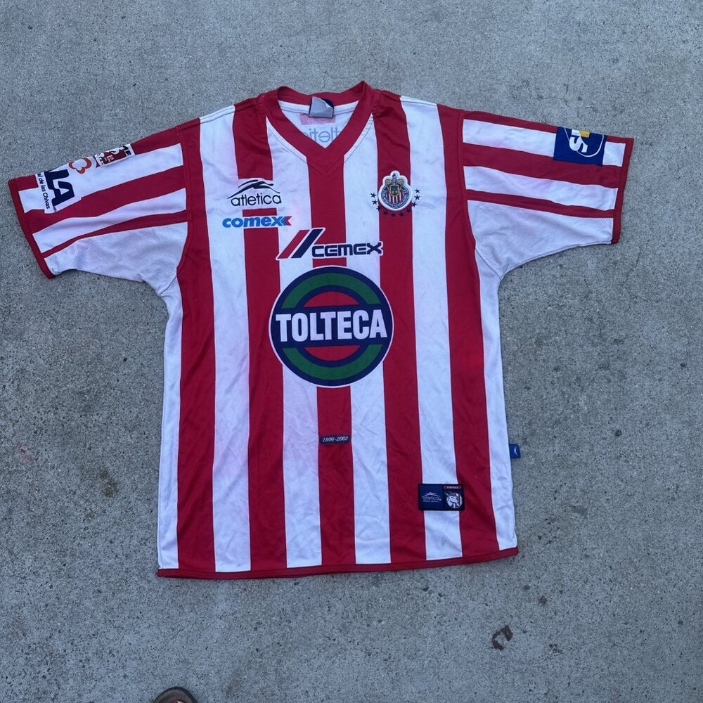 Chivas de Guadalajara Authentic Atletica Jersey Size Large 2002
